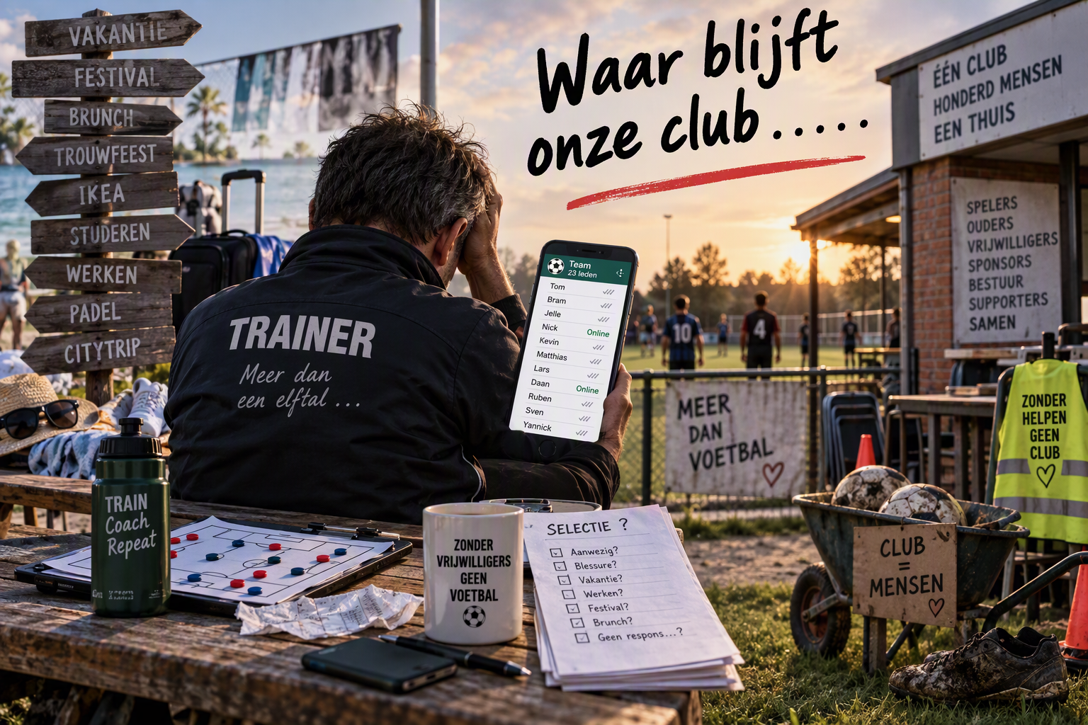 Waar blijft onze club