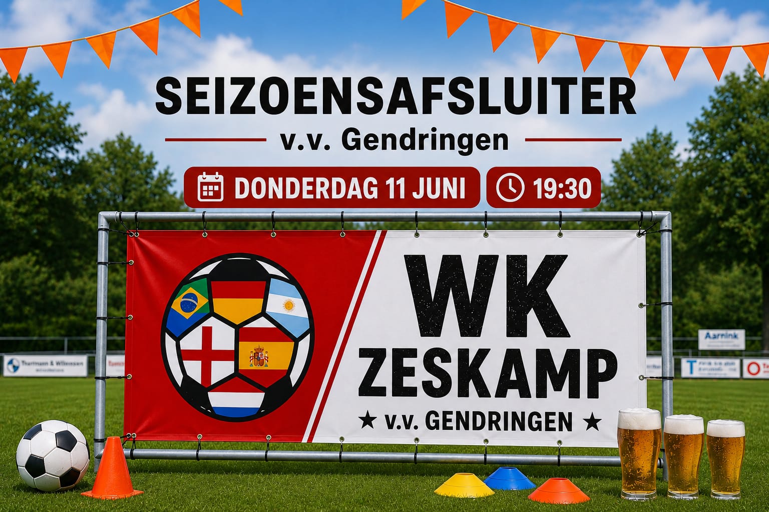 Donderdag 11-6 seizoensafsluiting